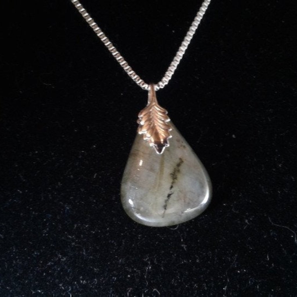 Labradorite Cabochon Pendant 925 Ss Z383 28$